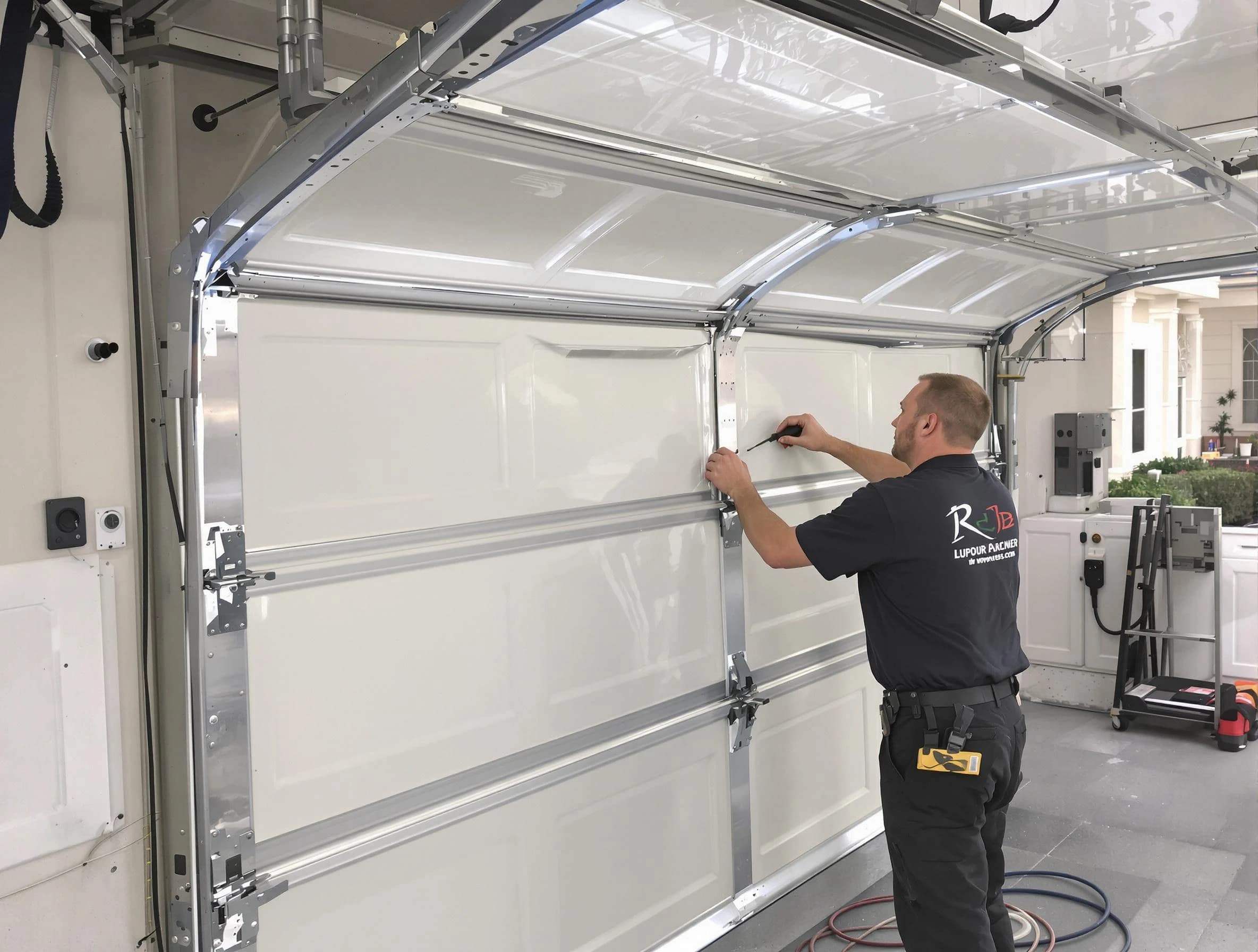 Slaughterville Garage Door Repair professional performing panel repair in Slaughterville