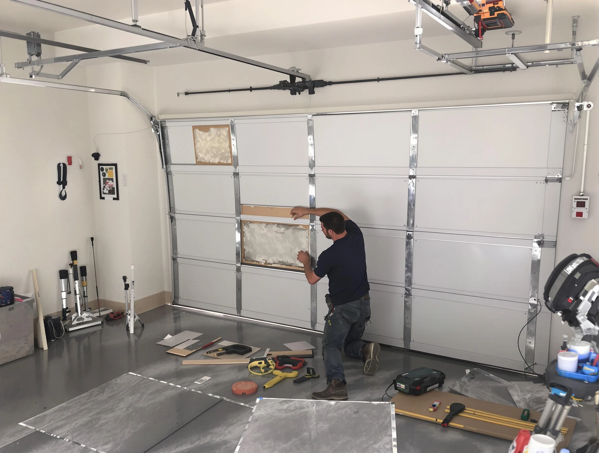 Garage Door Panel Repair in Slaughterville