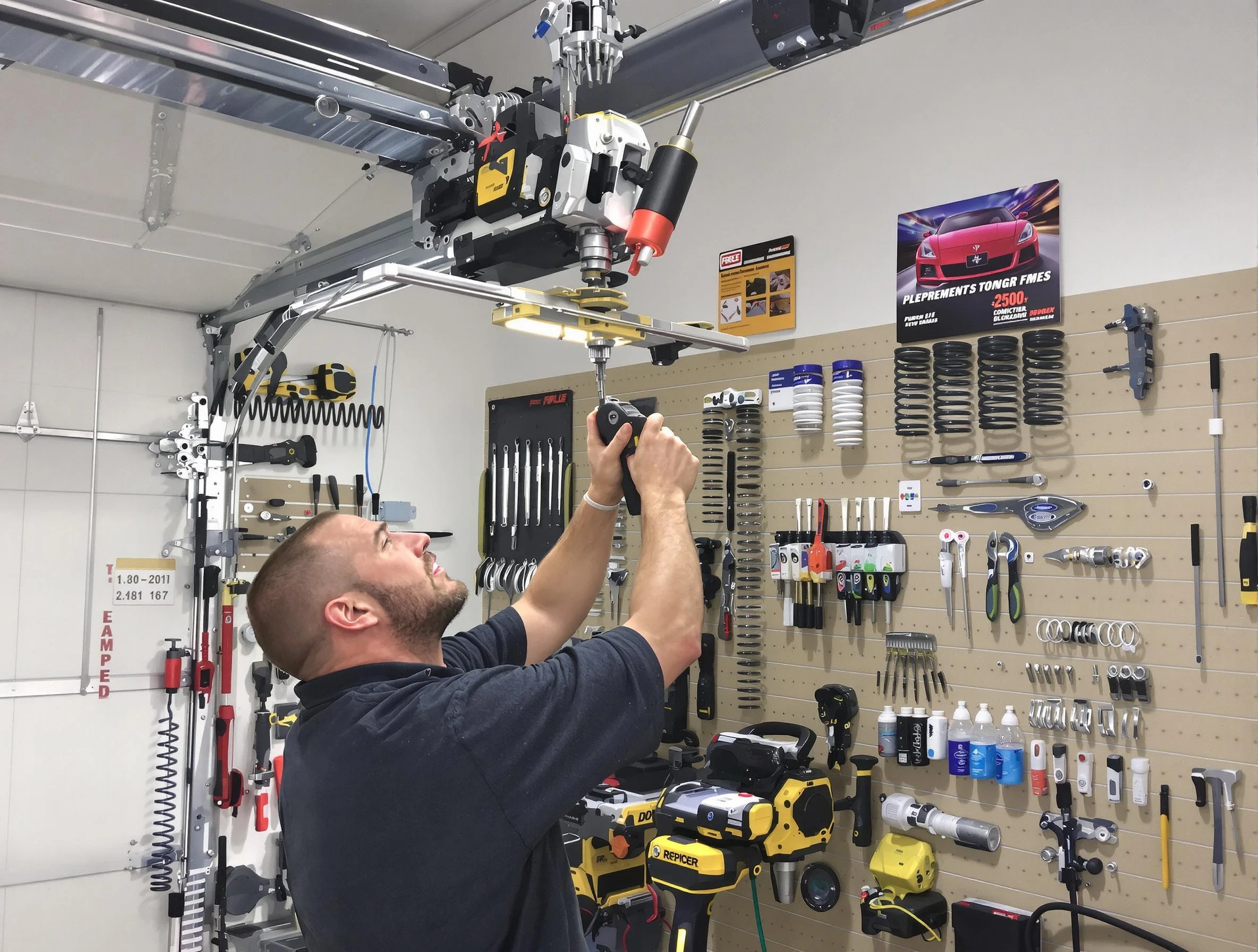 Garage Door Spring Repair in Slaughterville