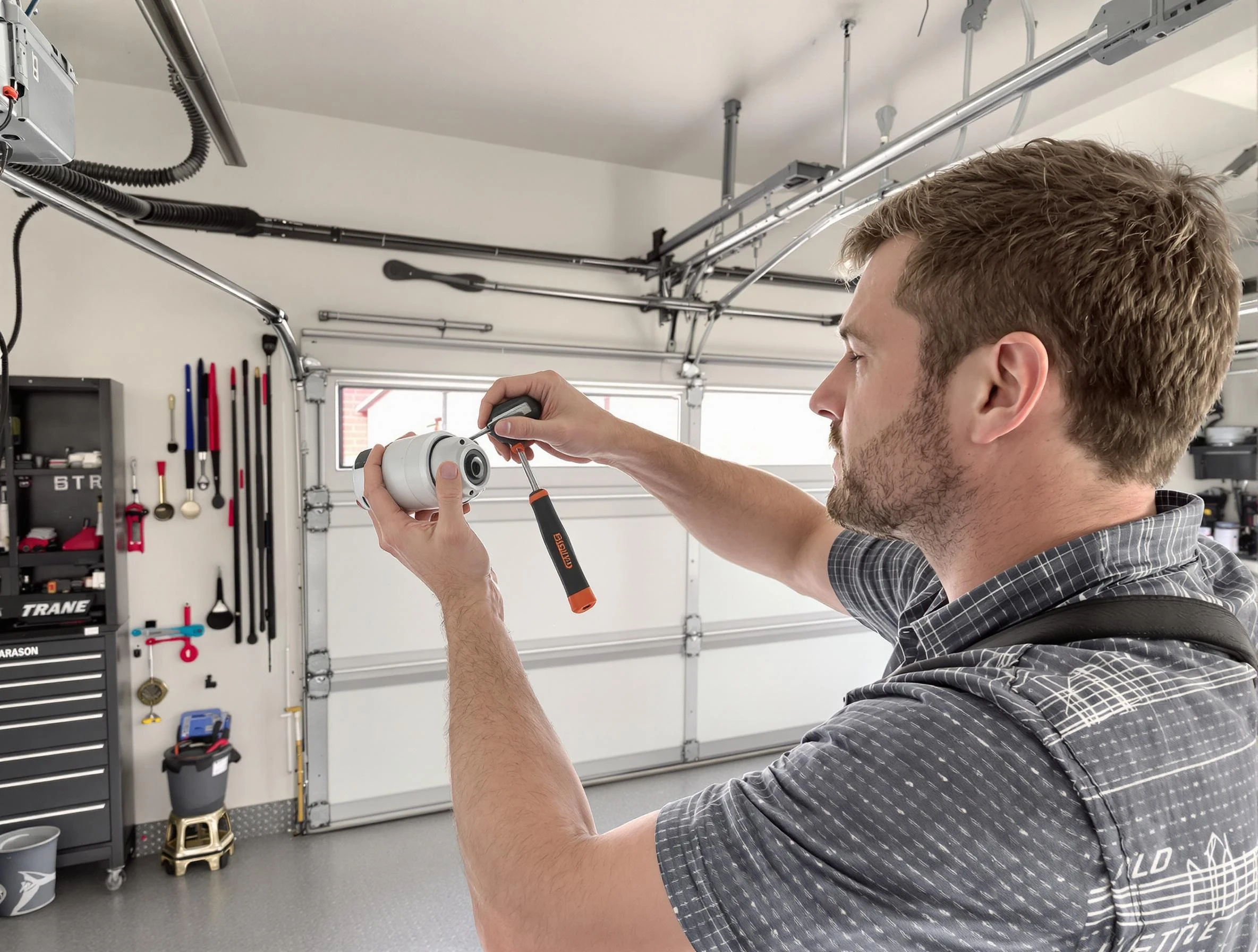 Garage door opener repair service by Slaughterville Garage Door Repair in Slaughterville